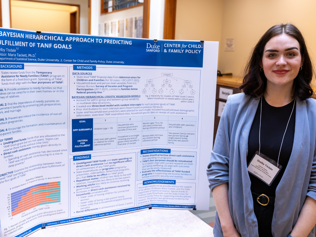 Shelby with poster